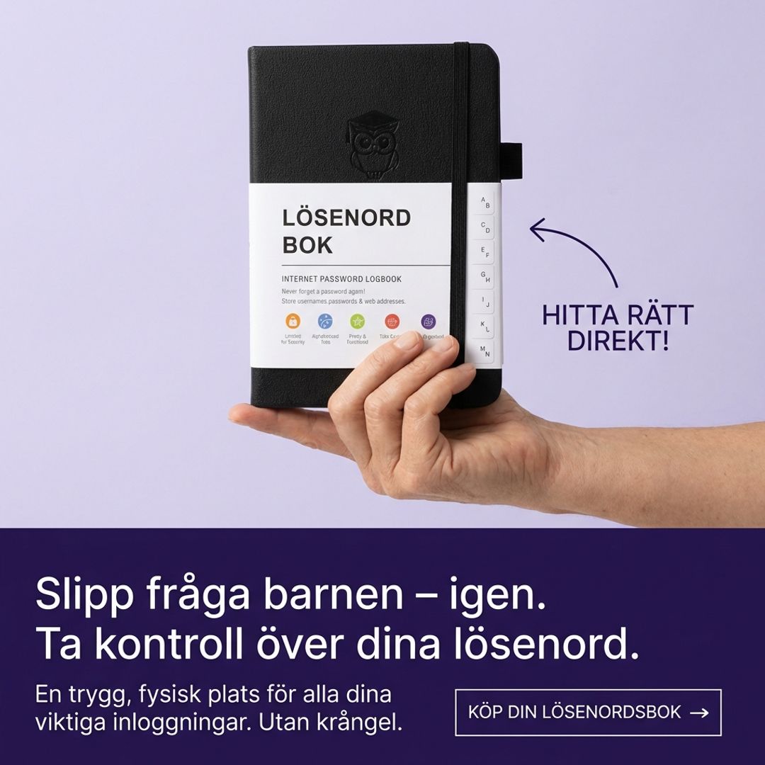 Lösenord Bok - Sluta Fråga Barnen Om ALLT.